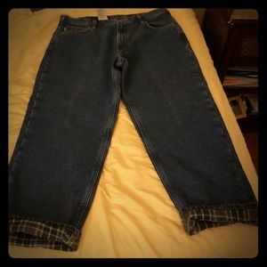 Carhartt flannel jeans